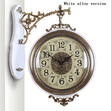 Load image into Gallery viewer, Double-Sided Wall Wood Clock