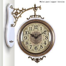 Load image into Gallery viewer, Double-Sided Wall Wood Clock