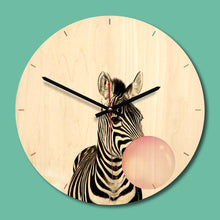 Load image into Gallery viewer, Wall Clock Modern Design Cartoon Wooden