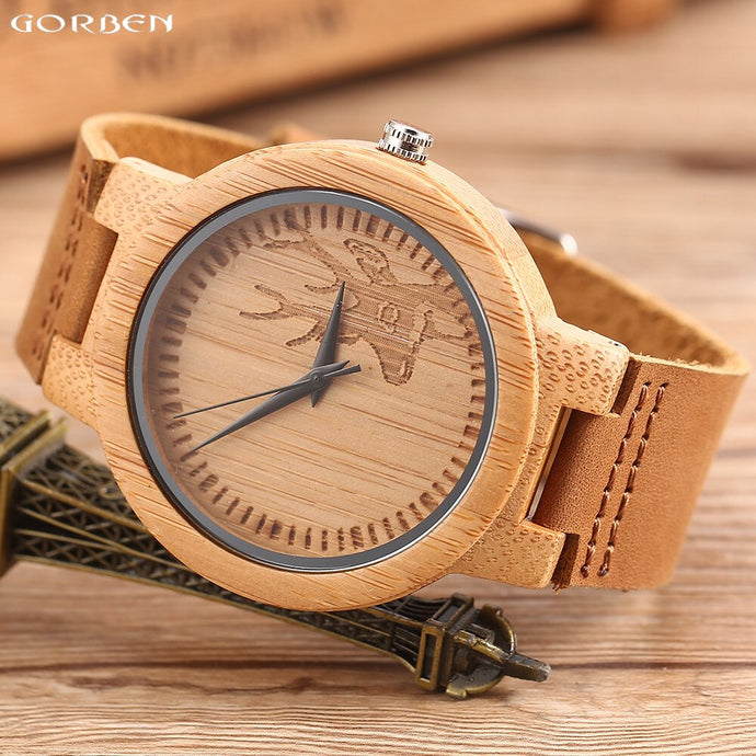 Wood Watch For Men and Women Natural Bamboo