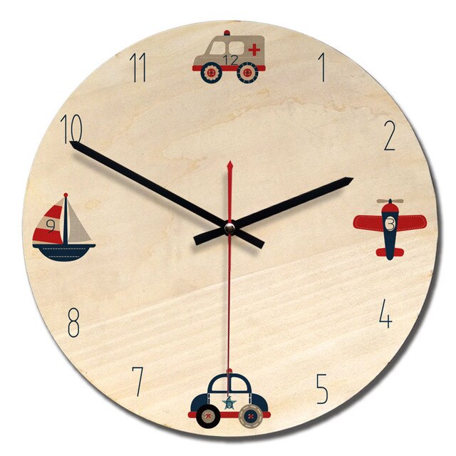 New Creative Wooden Wall Clock Modern Design