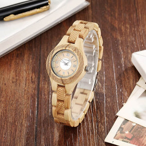 Natural Wood Women Watches Female