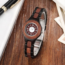 Load image into Gallery viewer, Natural Wood Women Watches Female