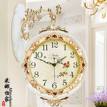 Load image into Gallery viewer, Double-Sided Wall Wood Clock