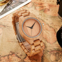 Load image into Gallery viewer, Bamboo Wood Women Wrist Quartz Watch