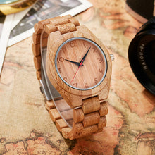 Load image into Gallery viewer, Bamboo Wood Women Wrist Quartz Watch