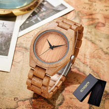 Load image into Gallery viewer, Bamboo Wood Women Wrist Quartz Watch