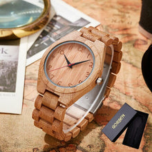 Load image into Gallery viewer, Bamboo Wood Women Wrist Quartz Watch