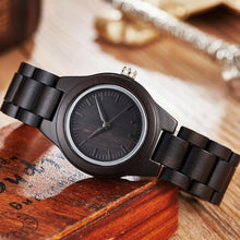 Load image into Gallery viewer, Natural Wood Women Watches Female