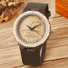 Load image into Gallery viewer, Wooden Watch Men/Women Natural Maple Bamboo